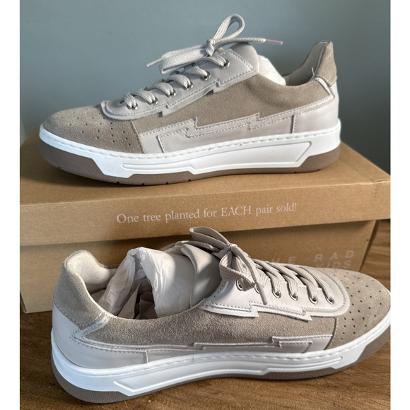 The Rad Black Kids Umbane Low Top Sneakers Men's 9 Gray/White Round Toe Lace Up